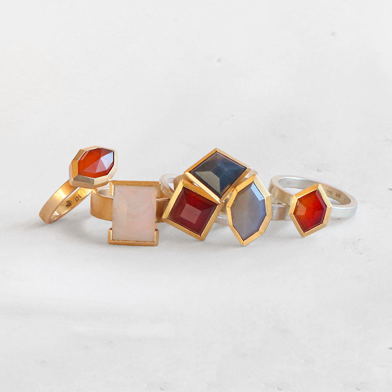 Diamond Mt Somers Agate ring, 2022