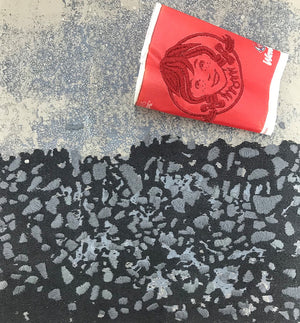 Wendy's cup on concrete, 2021