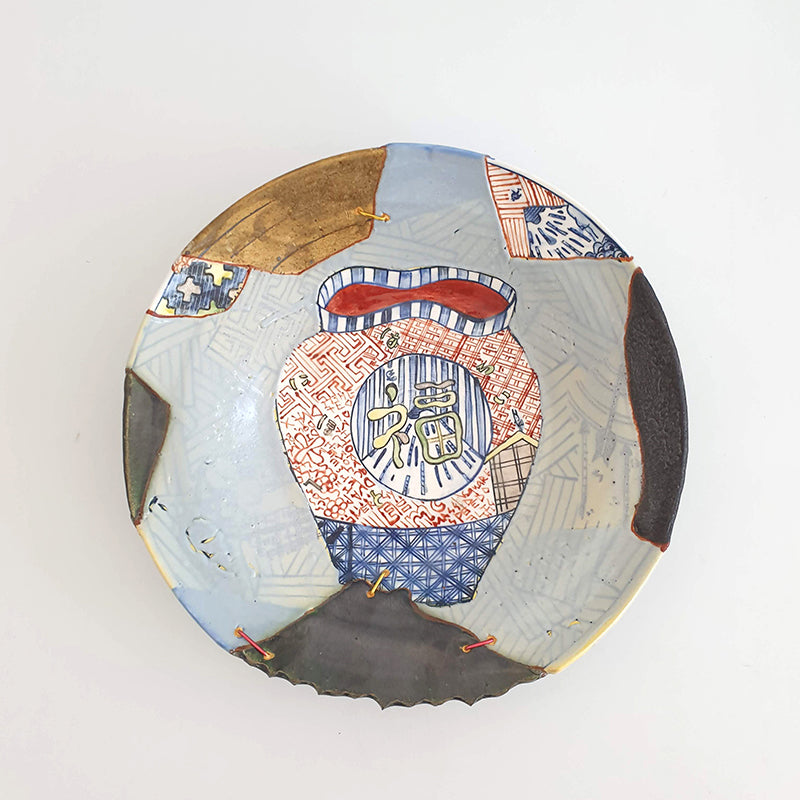 Basara Yobitsugi Large wall plates, 2022