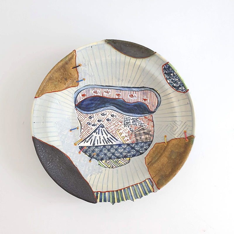 Basara Yobitsugi Large wall plates, 2022