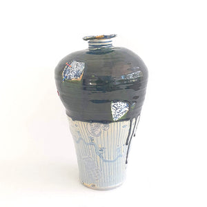 Iro-Shino Oribe Large vase, 2022