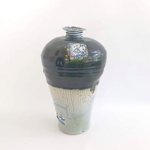 Iro-Shino Oribe Large vase, 2022
