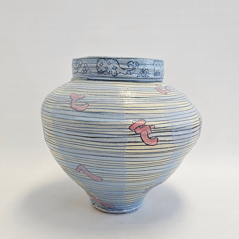 Iro-Shino Large Vase - Whales, 2024