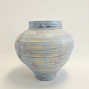 Iro-Shino Large Vase - Whales, 2024