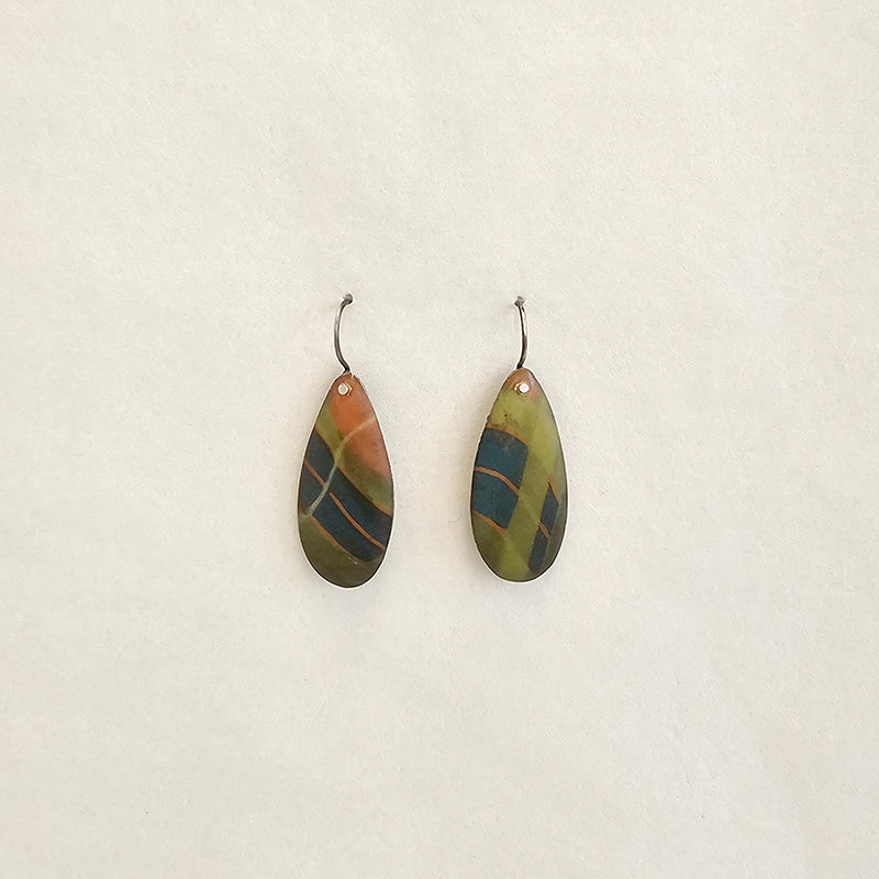 Tartan Pearl Drop earrings, 2022