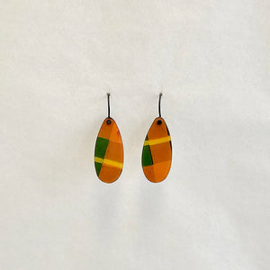 Tartan Pearl Drop earrings, 2022