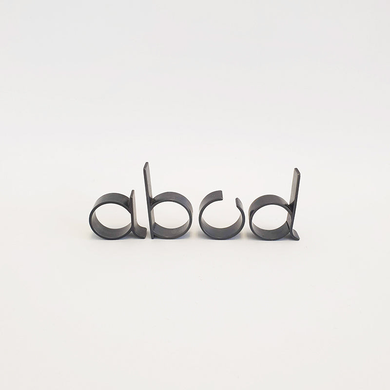 Abc Rings Alphabet Rings – Masterworks Gallery NZ