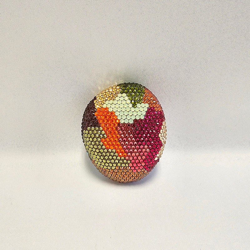 RhineStone brooch (bright camo), 2025