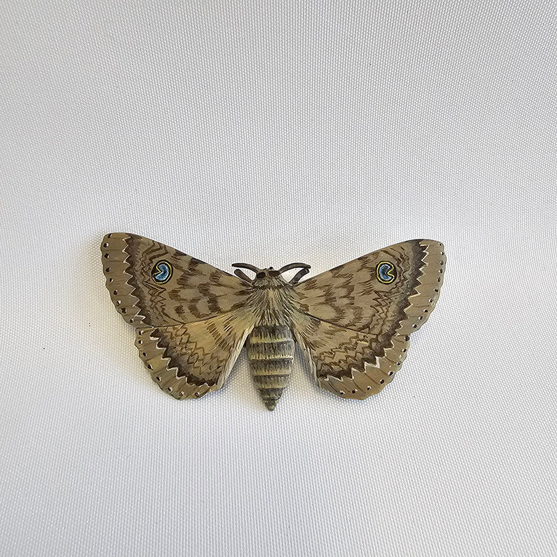 Peacock Moth Brooch, 2025