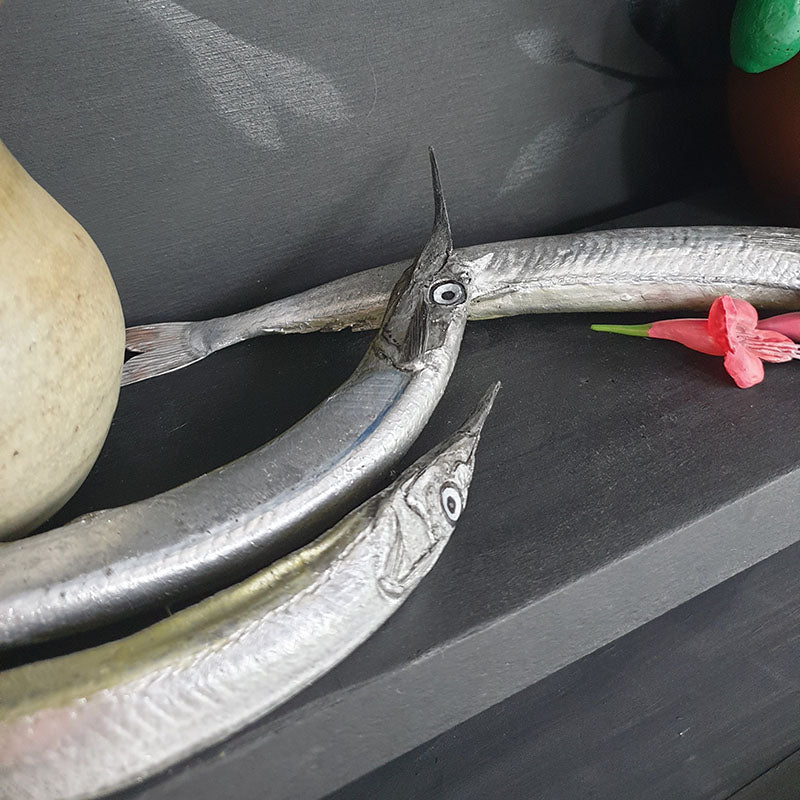 Still Life with Piper fish, Archery's frog, Puriri flowers and Karaka berries, 2022