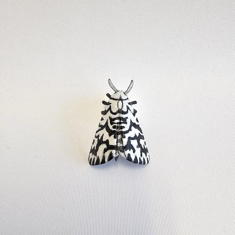 Lichen Moth Brooch, 2025