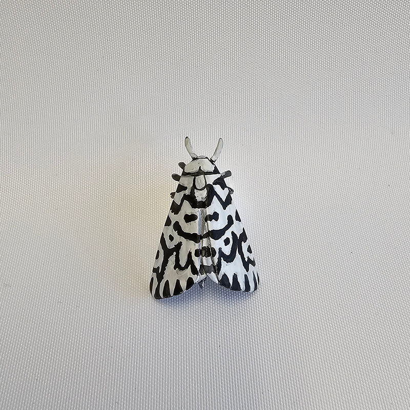 Lichen Moth Brooch, 2025