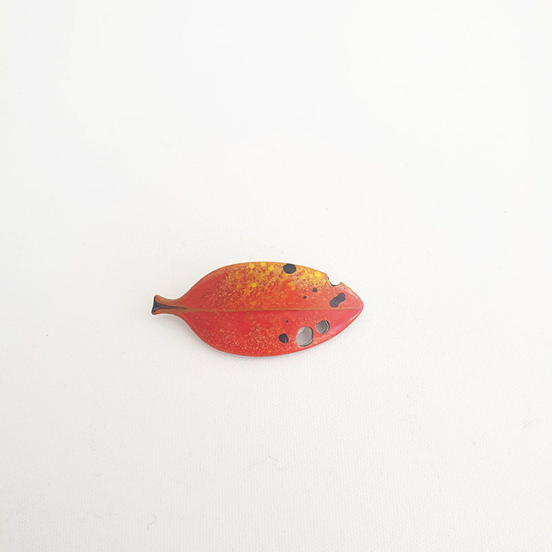 Pohutukawa Leaf Brooch, 2021