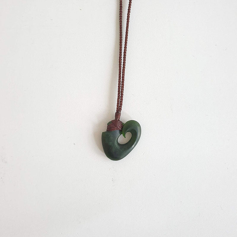 Marsden pounamu Matau pendant