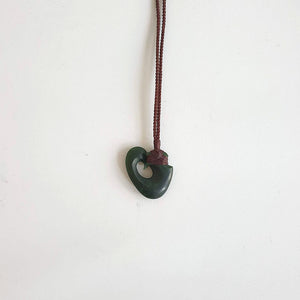 Marsden pounamu Matau pendant