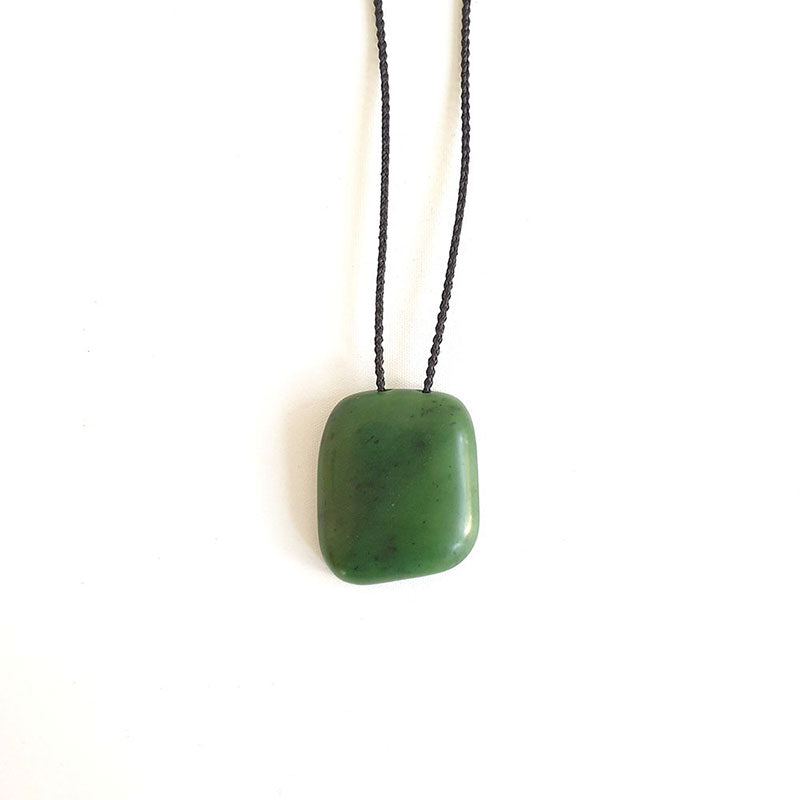 Pillow pendant - kawakawa pounamu