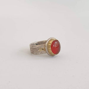 Polished Carnelian Ring