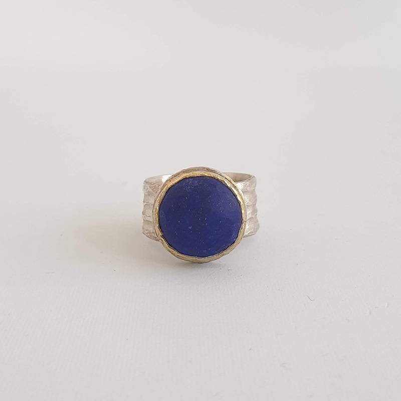 Lapis Lazuli Groove Ring