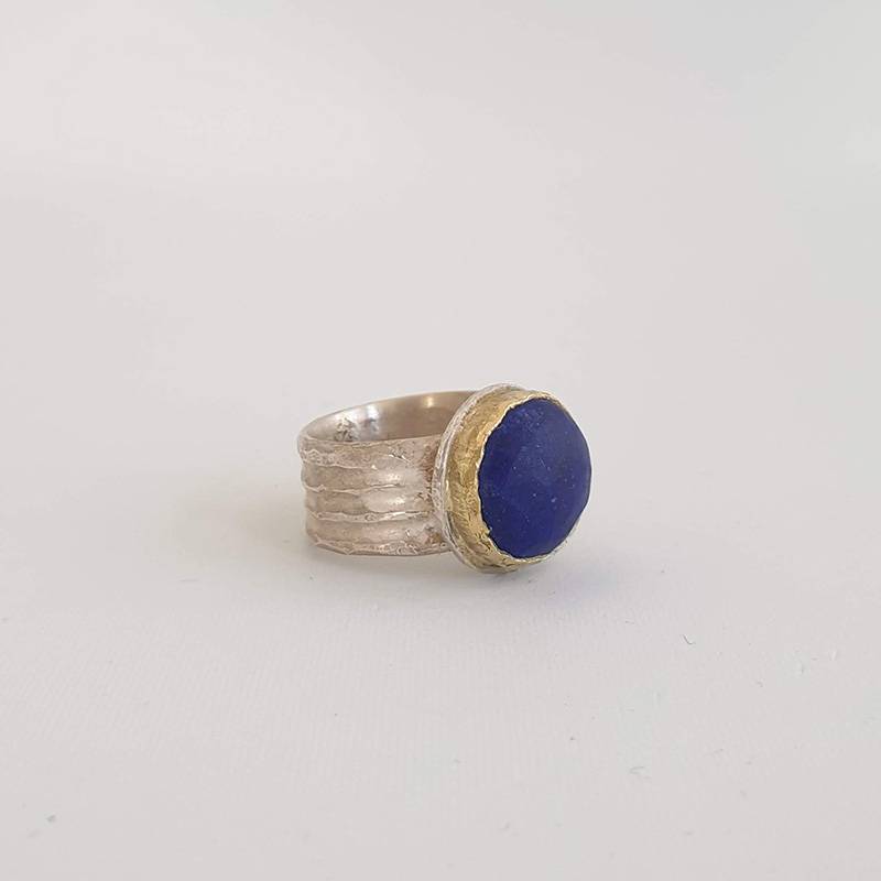 Lapis Lazuli Groove Ring