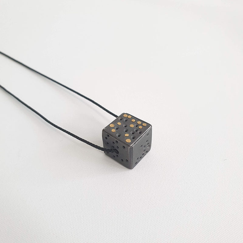 Holey Cube pendant