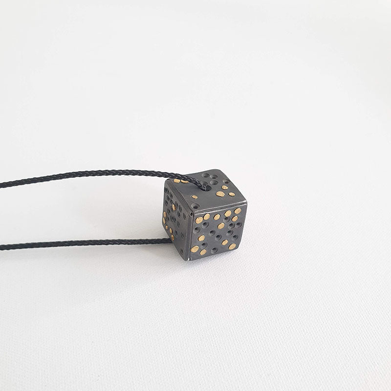 Holey Cube pendant