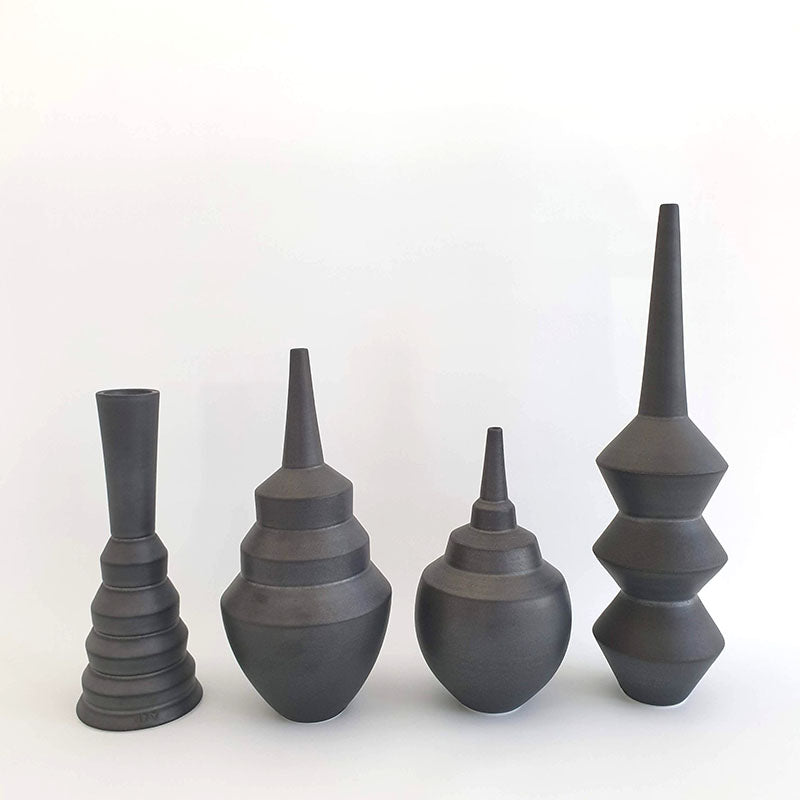 Charcoal Zig Zag Bottle