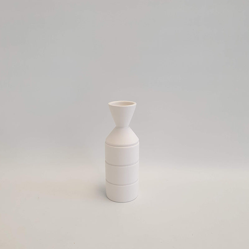 Matt White Grooved Vessels, 2022