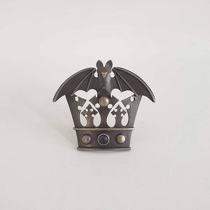 Bat and Crown II, brooch, 2016