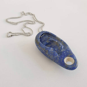 Afghani Lapis Lazuli Ear  Pendant