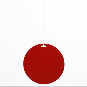 SELL OUT- Red dot disc pendant, 2016